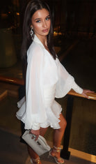 Leilani - Lantern Sleeve Mini Dress Olivia The Label