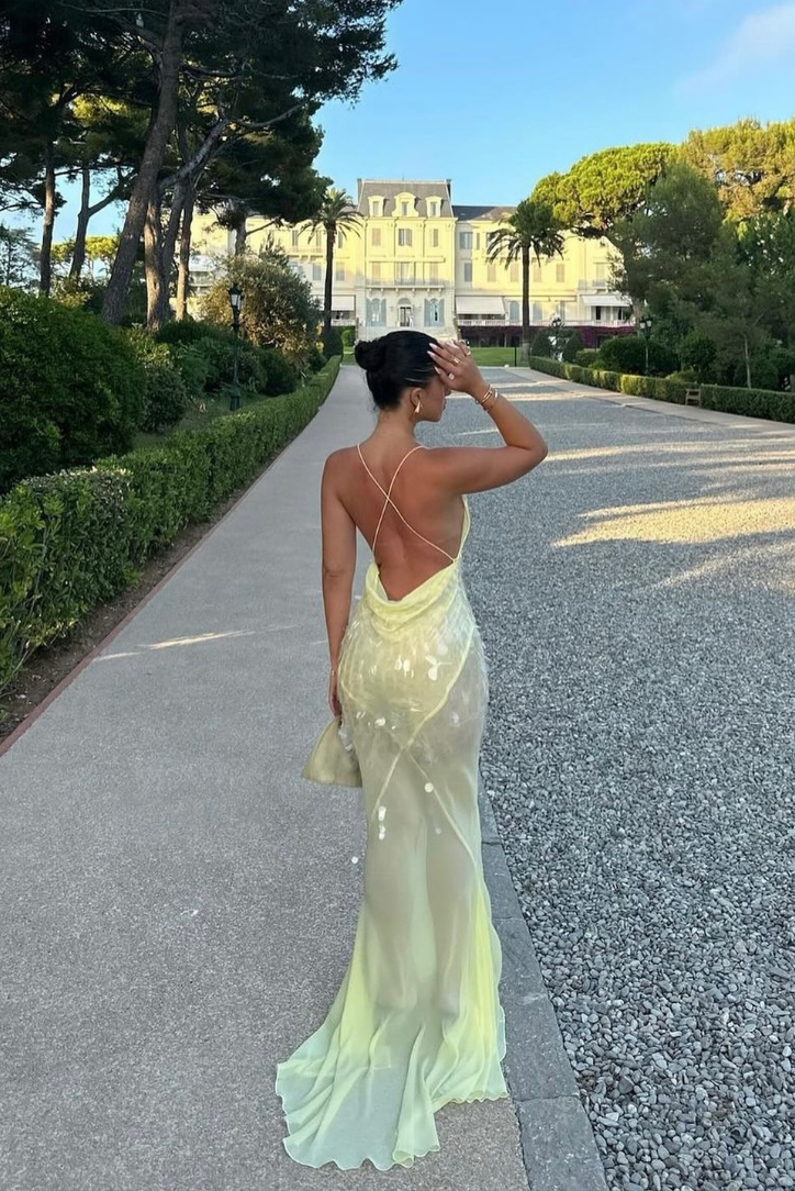 Maelis - V-Neck Sleeveless Maxi Dress Olivia The Label