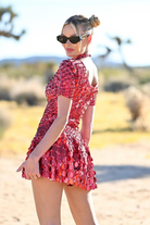 Naysa - High Neck Mini Dress Olivia The Label