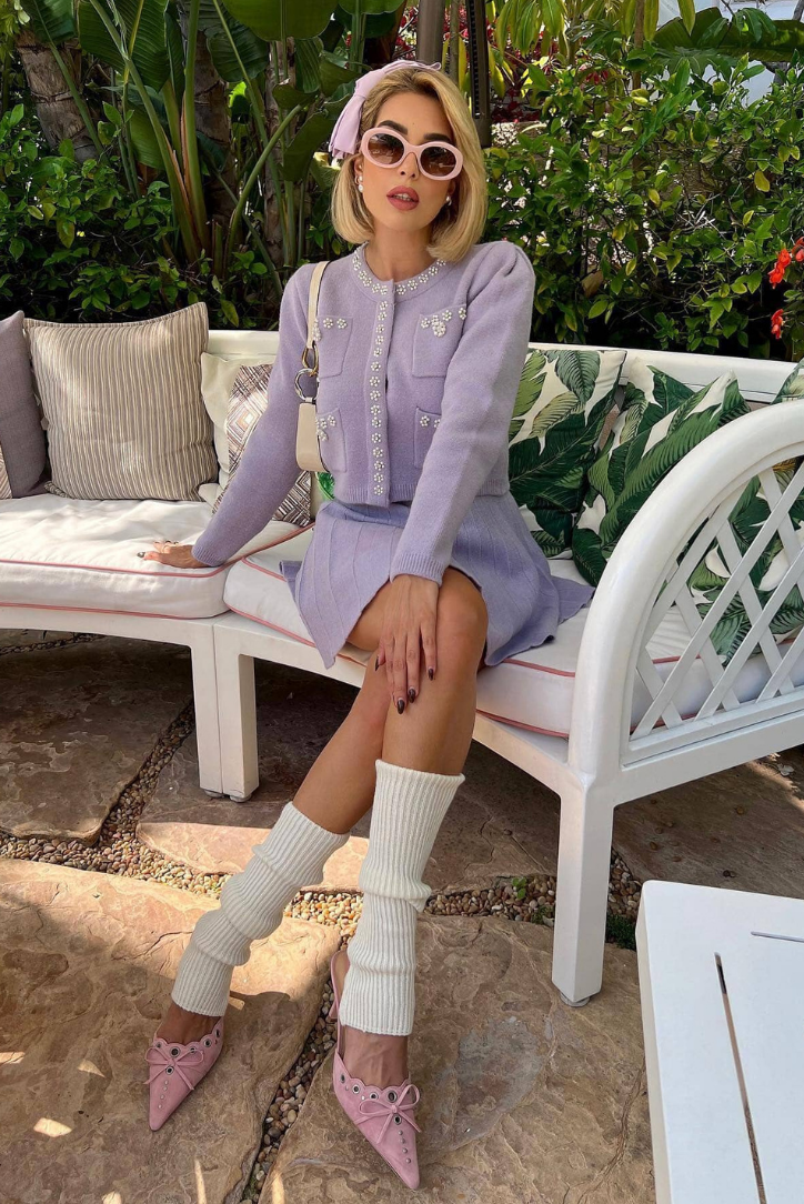 Beatrix - Cardigan Mini Skirt Set Olivia The Label