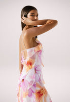 Maisie - Floral Ruffle Maxi Dress Olivia The Label
