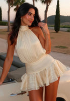 Charlotte - Halter Lace Mini Dress Olivia The Label