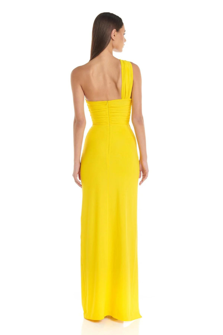 Saffron - One Shoulder Maxi Dress Olivia The Label