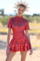 Naysa - High Neck Mini Dress Olivia The Label