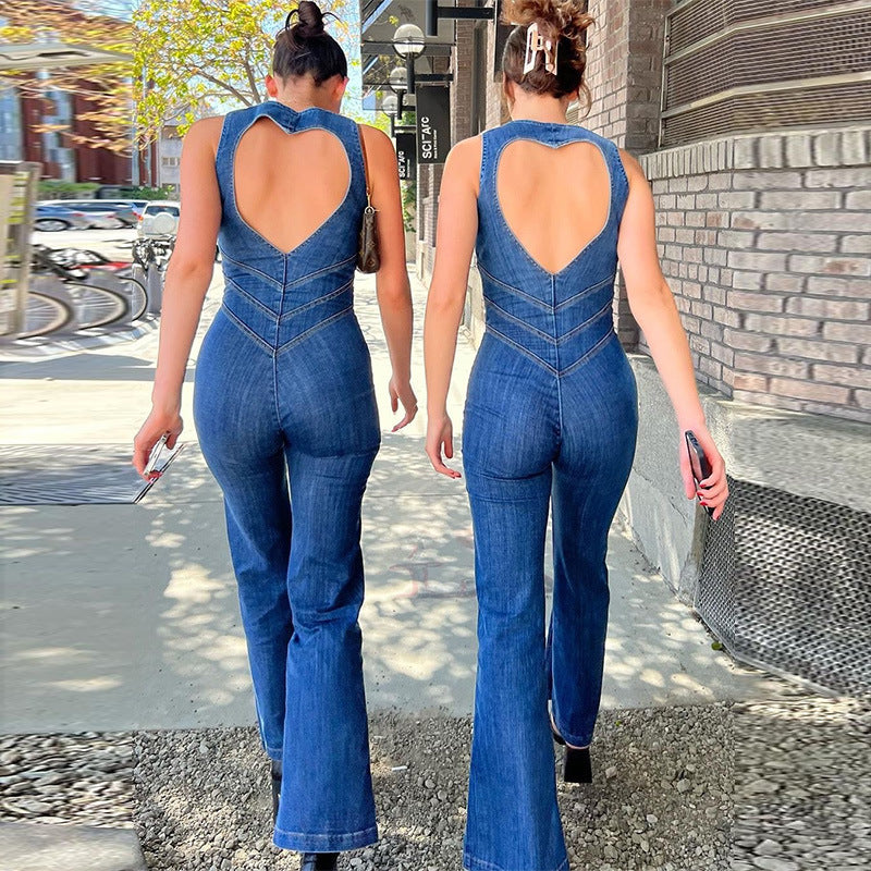 Estelle - Denim Jumpsuit Olivia The Label