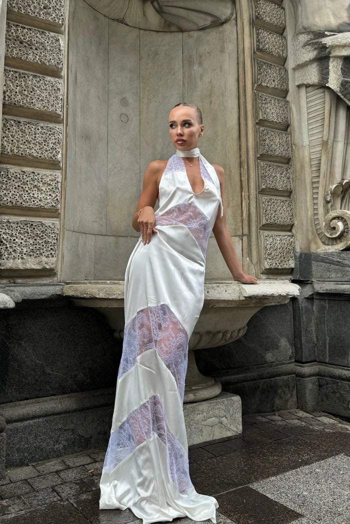 Mira - Lace Maxi Dress Olivia The Label White XS