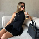 Amira - Ribbed Mini Dress Olivia The Label