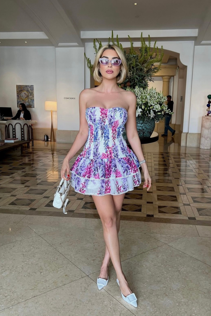 Nicah - Bubblegum Mini Dress Olivia The Label