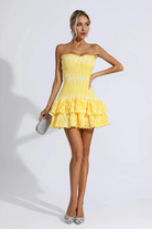 Anya - Ruffle Mini Dress Olivia The Label