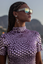 Eloise - High Neck Mini Dress Olivia The Label