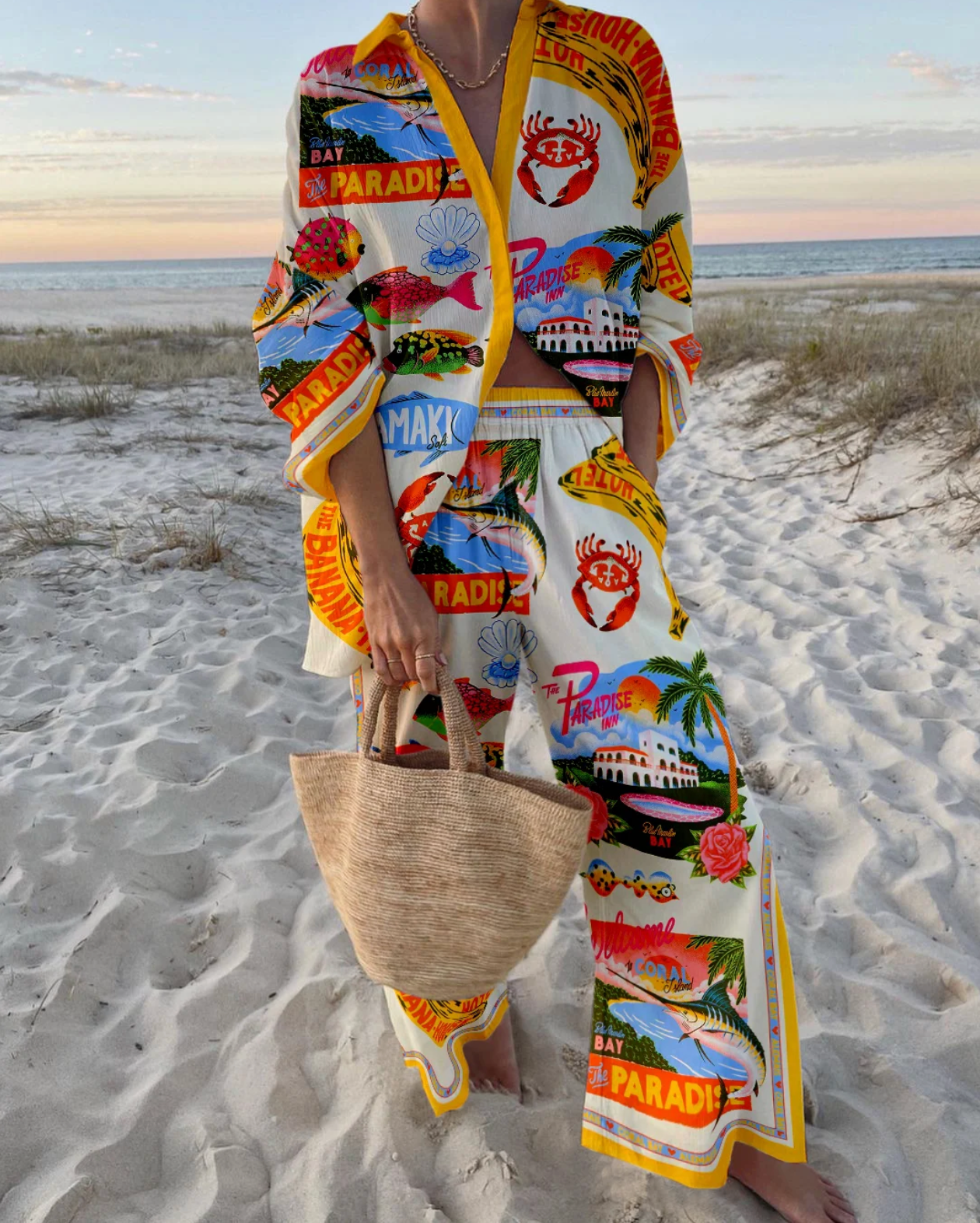 Edwina Set Set Olivia The Label Orange XS