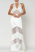 Amelia Lace Maxi Dress Dresses Olivia The Label White XS