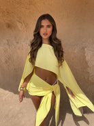 Kenzie - Lemon Sarong Set Olivia The Label