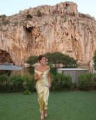 Annabelle - Satin Backless Maxi Dress Olivia The Label