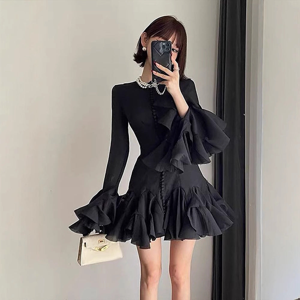 Junie - Blush Mini Dress Olivia The Label Black XS