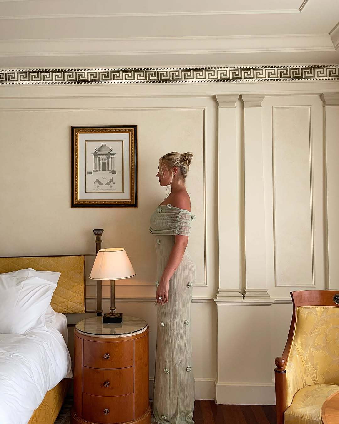 Yindi - Maternity Off-Shoulder Maxi Dress Olivia The Label