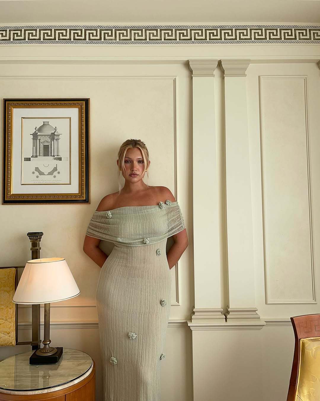 Yindi - Maternity Off-Shoulder Maxi Dress Olivia The Label