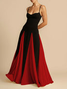 Lara - Sleeveless Maxi Dress Olivia The Label Black & Red XS