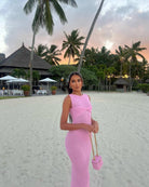 Mika - Round Neck Knitted Maxi Dress Olivia The Label