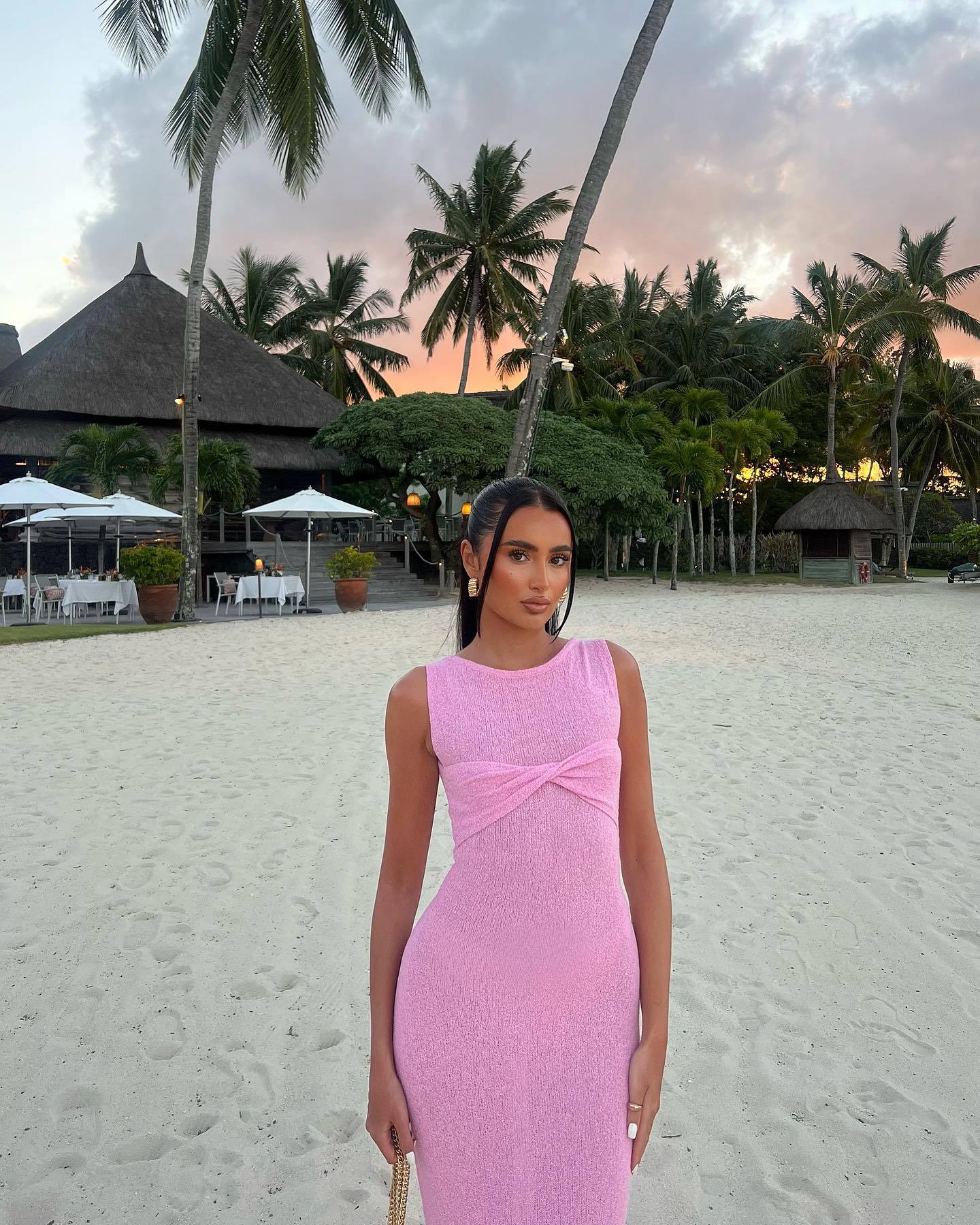 Mika - Round Neck Knitted Maxi Dress Olivia The Label