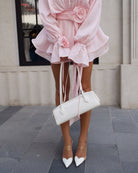 Bella - Elegant Waist-Tie Mini Dress Olivia The Label