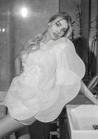 Bianca - Flower One Shoulder Mini Dress Olivia The Label