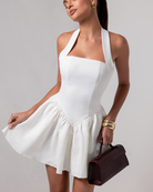Helena - Classic Mini Dress Olivia The Label White XS