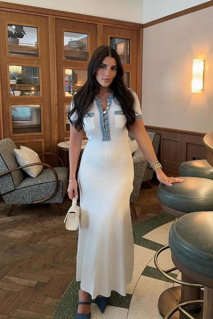 Kenzie - Buttoned Maxi Dress Olivia The Label