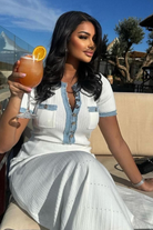 Kenzie - Buttoned Maxi Dress Olivia The Label