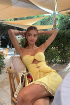 Edena - Golden Rings Mini Dress Olivia The Label