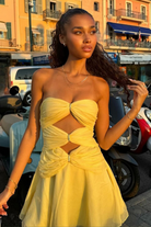 Edena - Golden Rings Mini Dress Olivia The Label