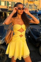 Edena - Golden Rings Mini Dress Olivia The Label