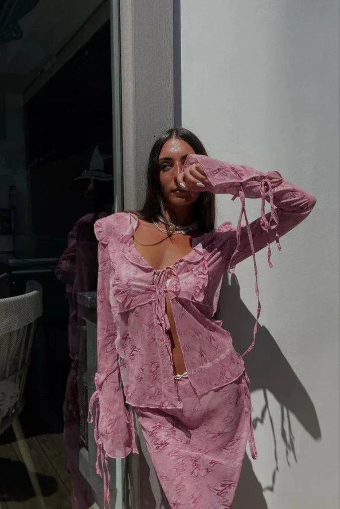 Aysha - Flowing Maxi Skirt Set Olivia The Label