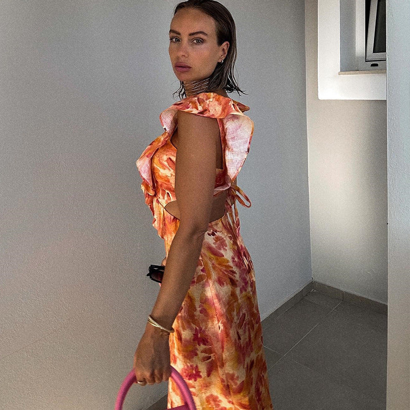 Tiarna - Ruffles Maxi Dress Olivia The Label