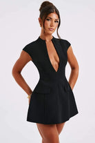 Beatrix - Short Sleeves Mini Dress Olivia The Label