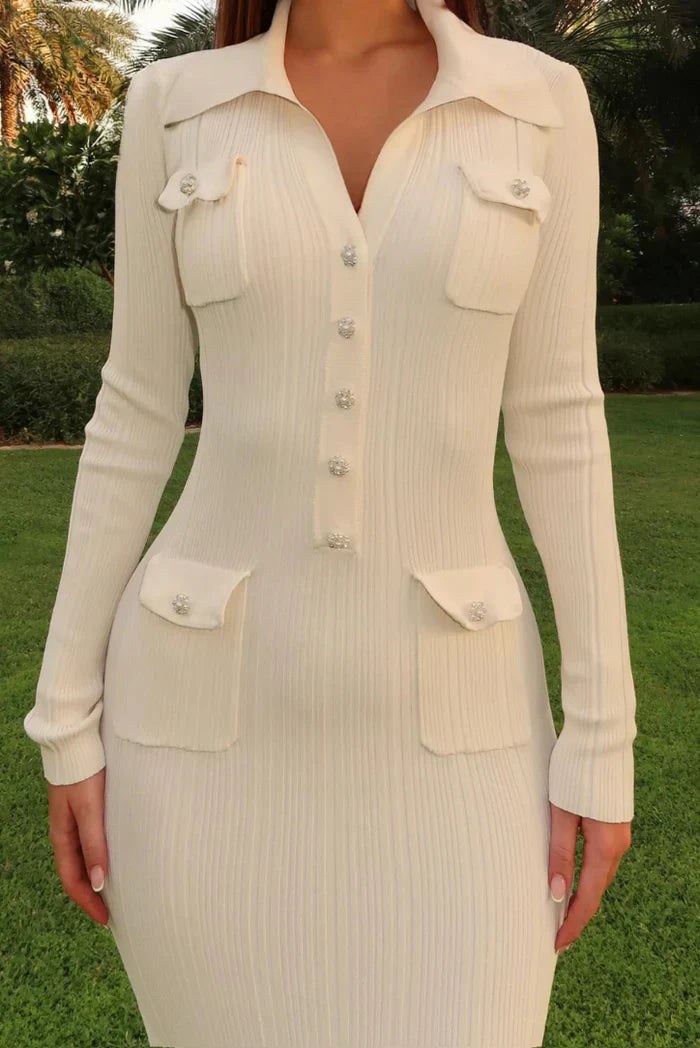 Elki - Knitted Midi Dress Olivia The Label