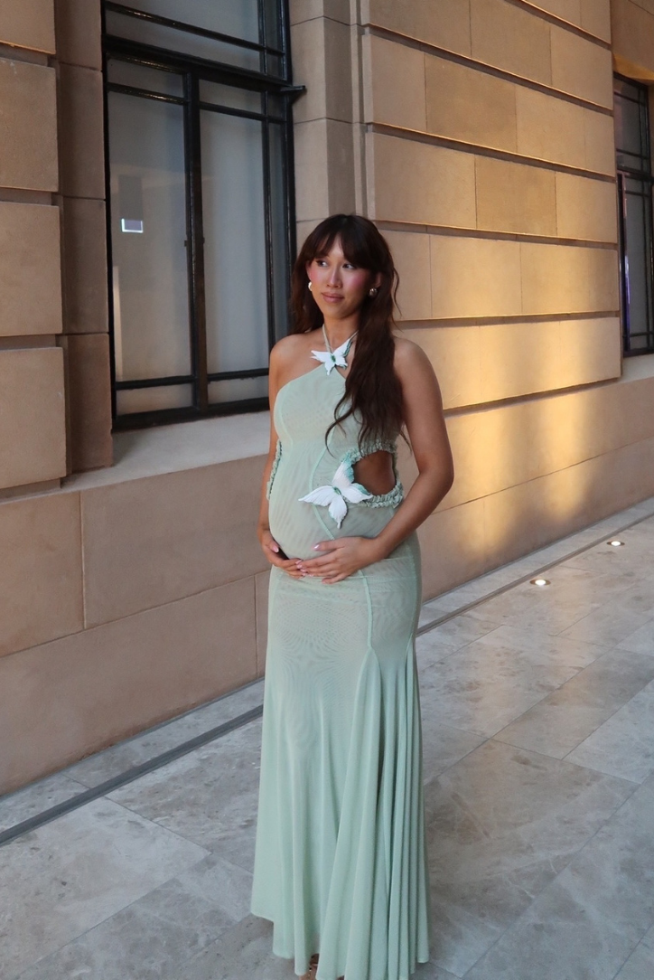 Liora - Maternity Mermaid-Fit Maxi Dress Olivia The Label