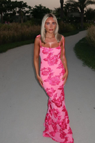 Chelsea - Floral Maxi Dress Olivia The Label Floral Pink XS