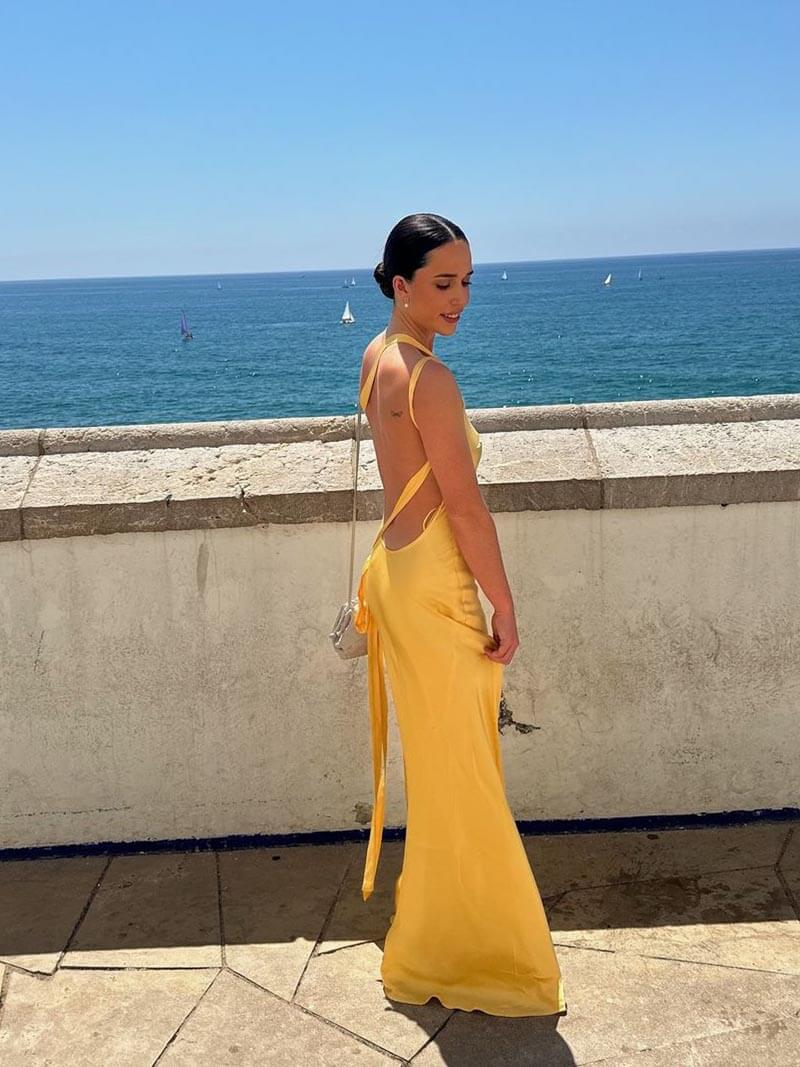 Caroline - Backless Maxi Dress Olivia The Label