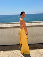 Caroline - Backless Maxi Dress Olivia The Label