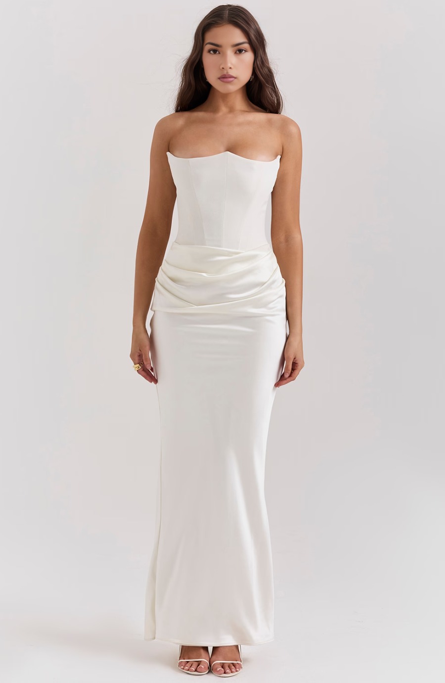 Liana Maxi Dress Olivia The Label White XS