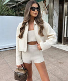 Yindi - Elegant Boucle Jacket Olivia The Label