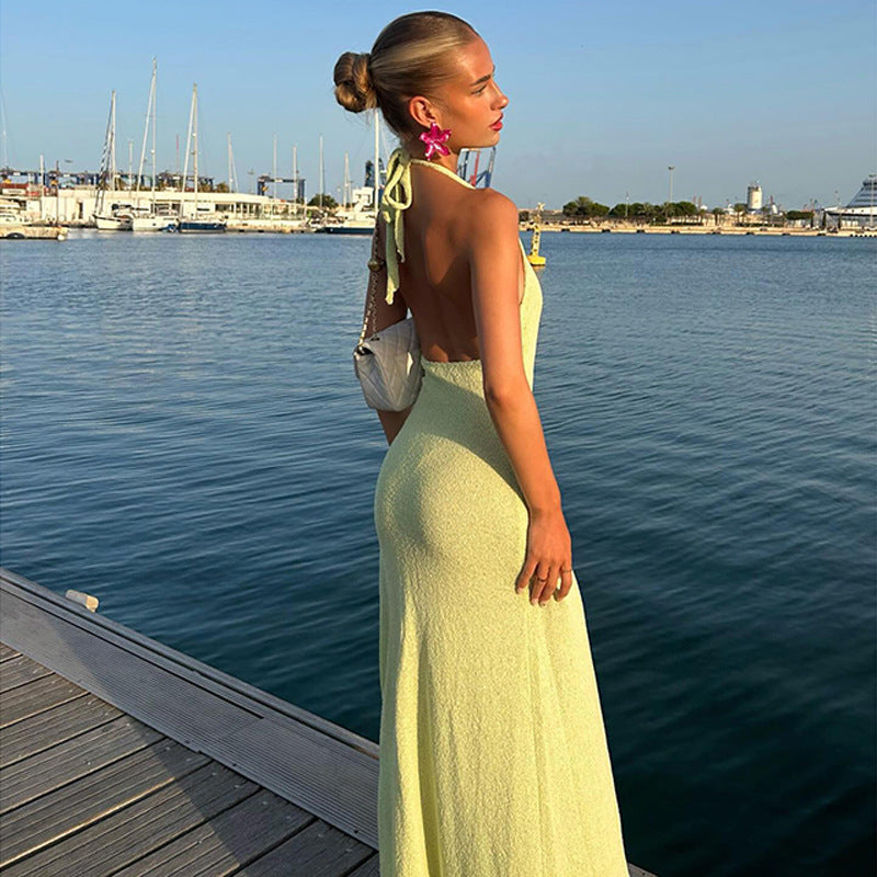 Azalea Sleeveless Maxi Dress Olivia The Label Green XS