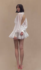 Leilani - Lantern Sleeve Mini Dress Olivia The Label