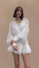 Leilani - Lantern Sleeve Mini Dress Olivia The Label