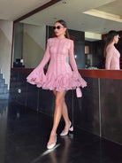 Junie - Blush Mini Dress Olivia The Label