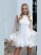 Junie - Blush Mini Dress Olivia The Label