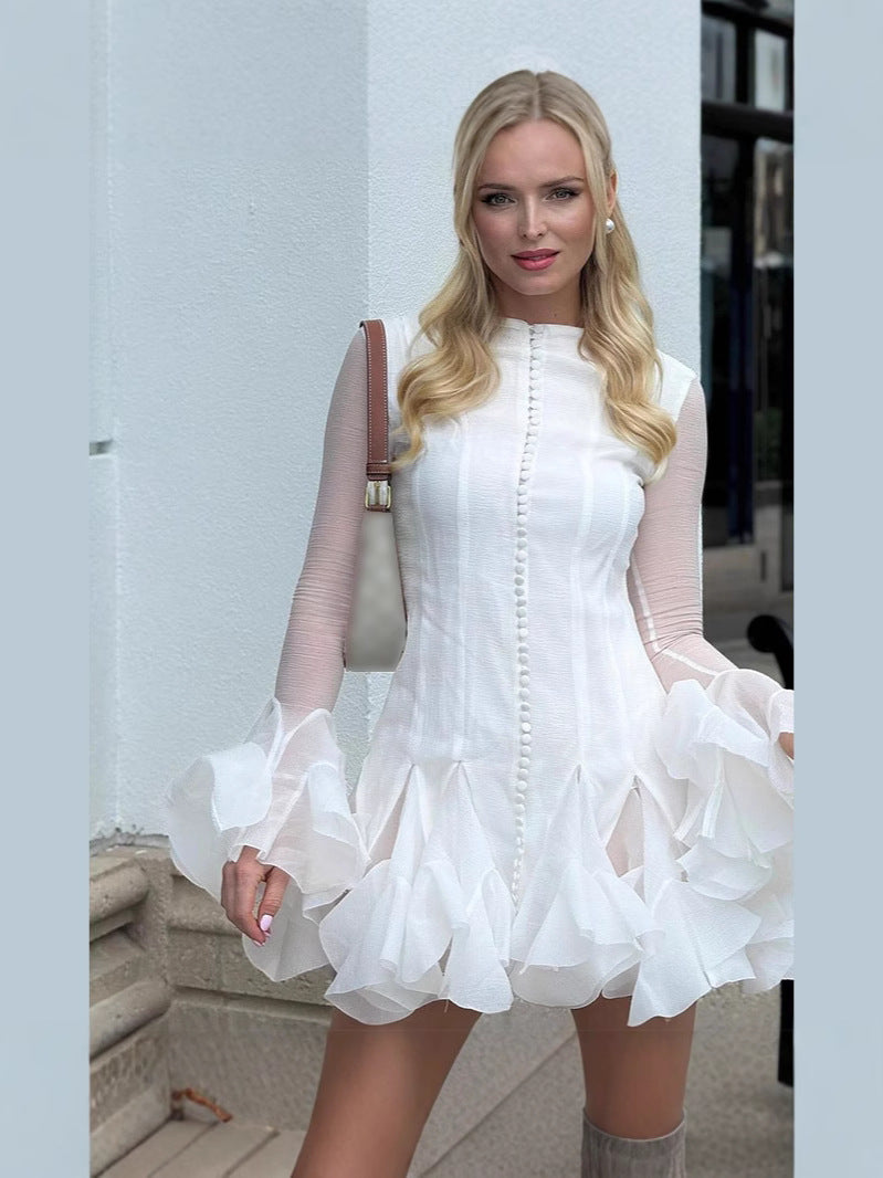 Junie - Blush Mini Dress Olivia The Label