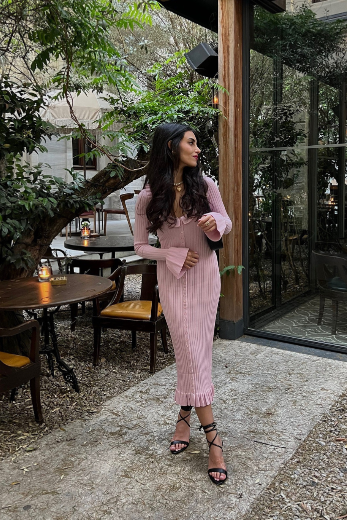 Vienna - Maternity Casual Long Sleeved Midi Dress Olivia The Label