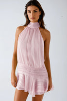 Neriah Halter Mini Dress Dresses Olivia The Label